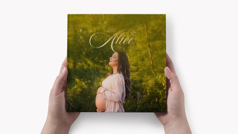 Design de álbum de gestante | Alice