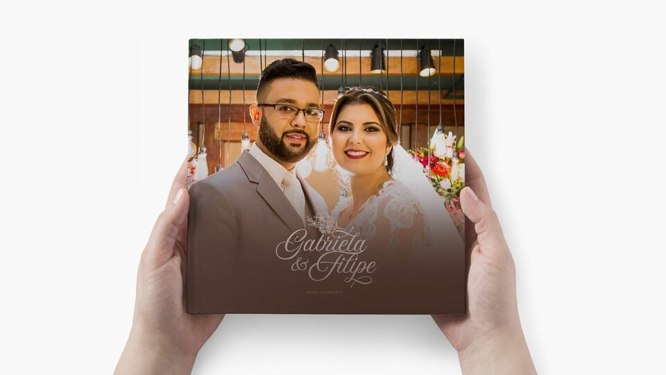 Design de álbum de casamento | Gabriela e Filipe