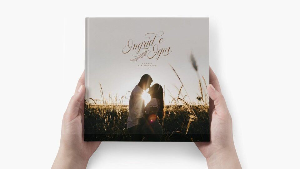Design de álbum de ensaio pre wedding | Ingrid e Igor