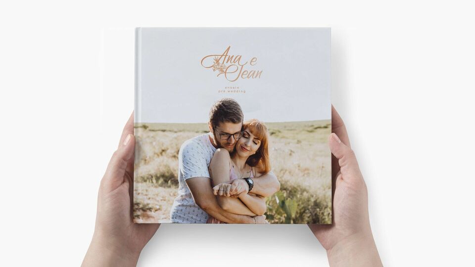 Design de álbum de ensaio pre wedding | Ana e Jean
