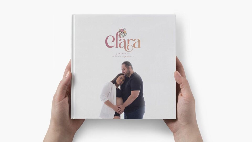 Design de álbum de Gestante | Clara