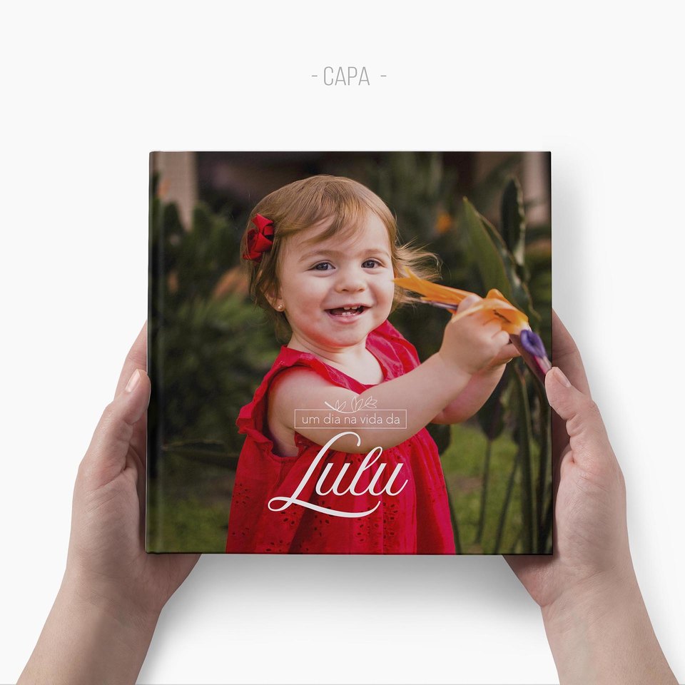Design de álbum de ensaio | um dia na vida da Lulu Design de álbum de ensaio | um dia na vida da Lulu
